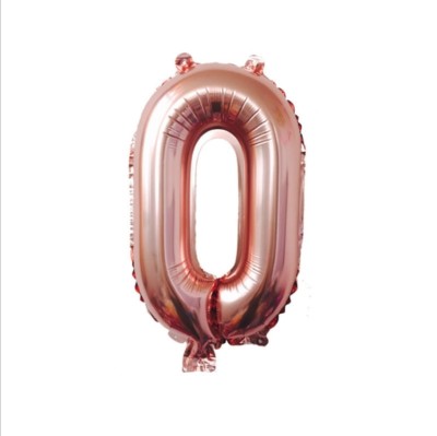 35" Number Rose Gold Foil Helium Balloons (35"). 1 to 9