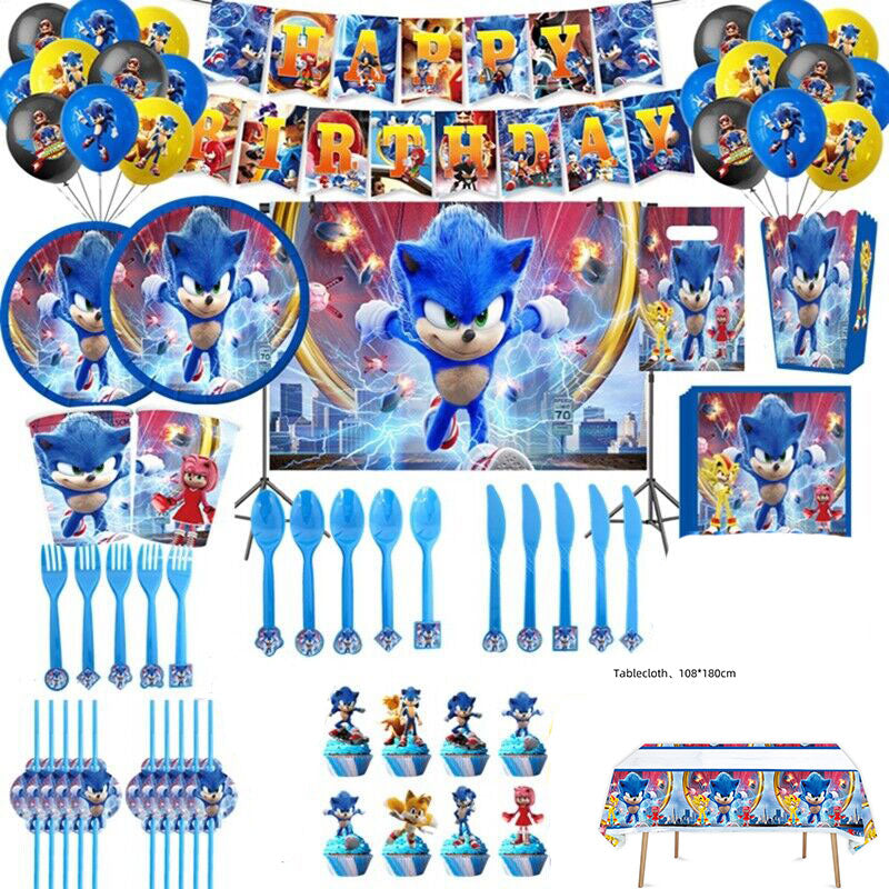 Sonic Ultimate Party Decorations Package - Preppy Kids (Grand Bazaar)