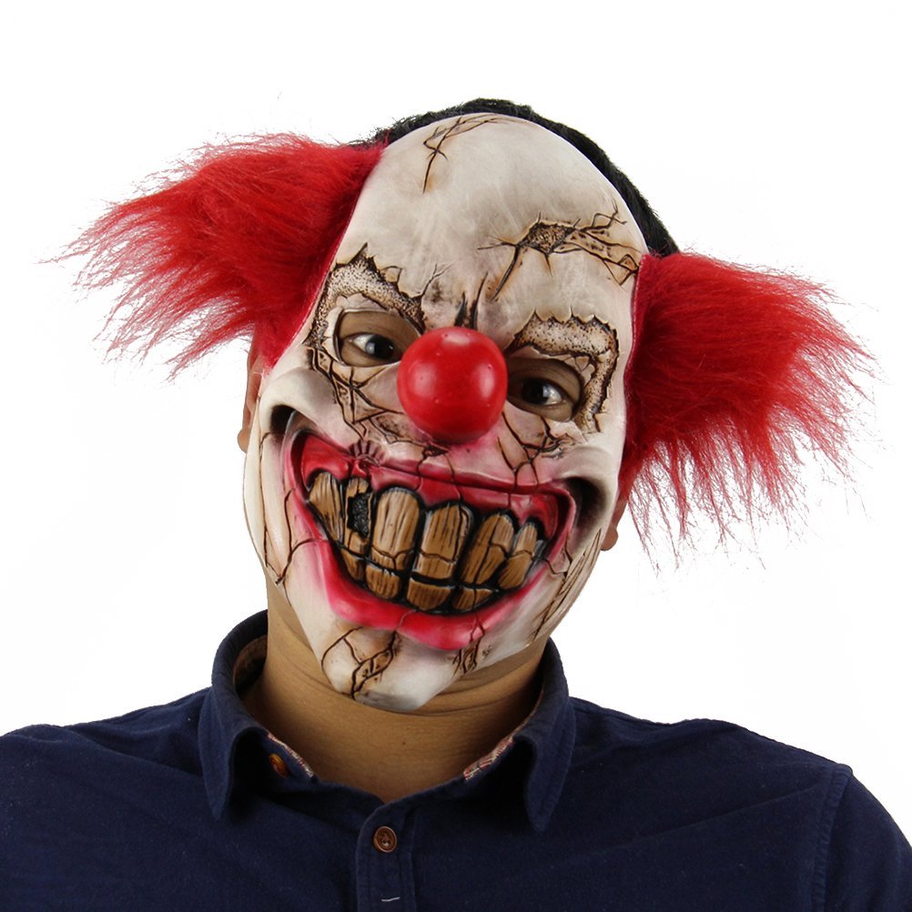 Horror Demon Clown Halloween Face Mask - Preppy Kids (Grand Bazaar)