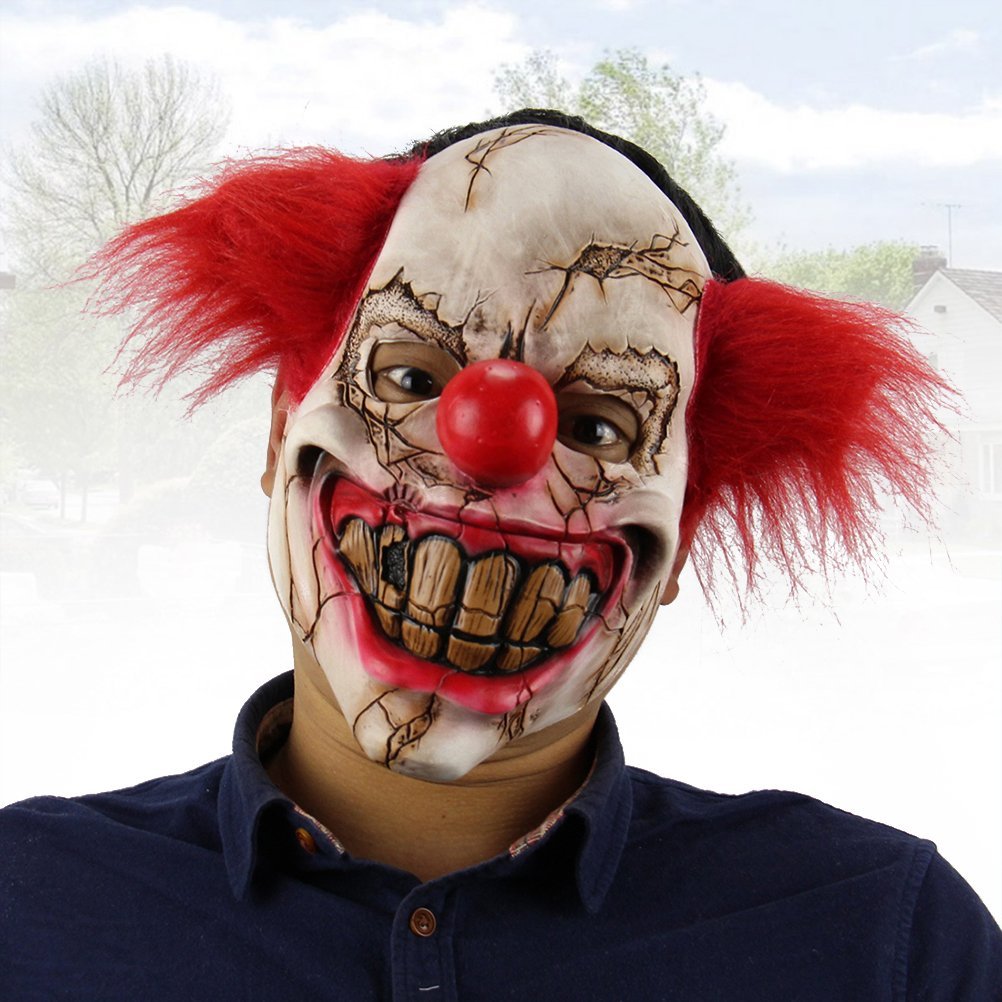 Horror Demon Clown Halloween Face Mask - Preppy Kids (Grand Bazaar)