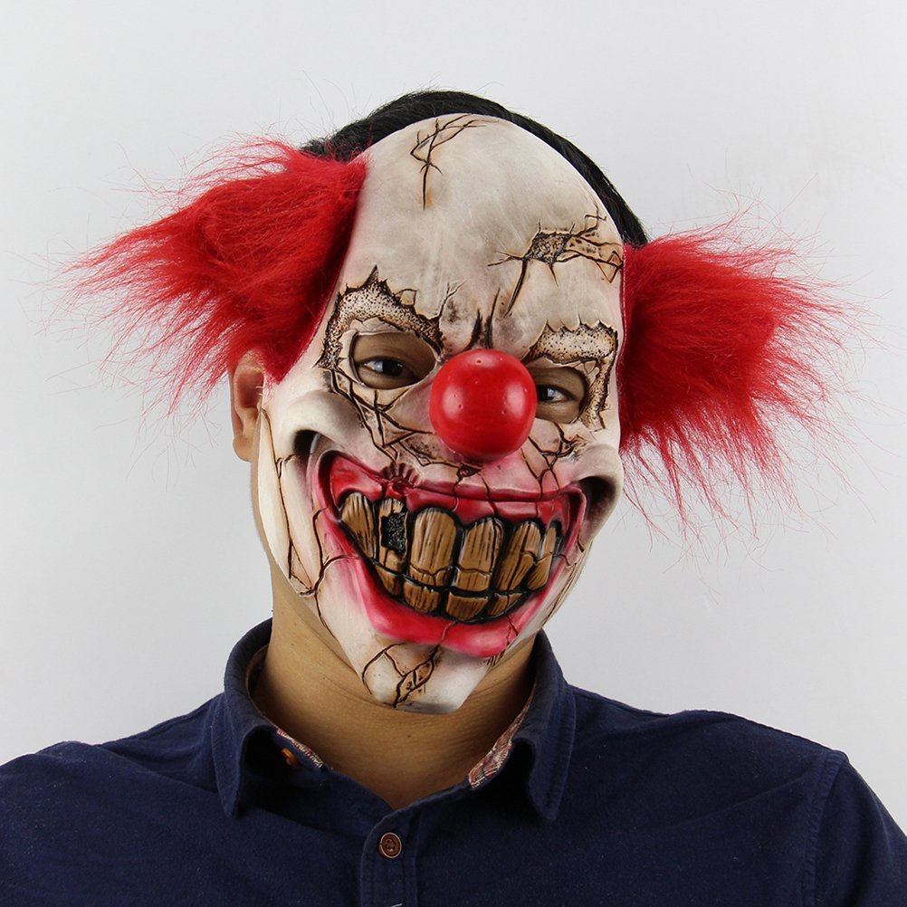 Horror Demon Clown Halloween Face Mask - Preppy Kids (Grand Bazaar)