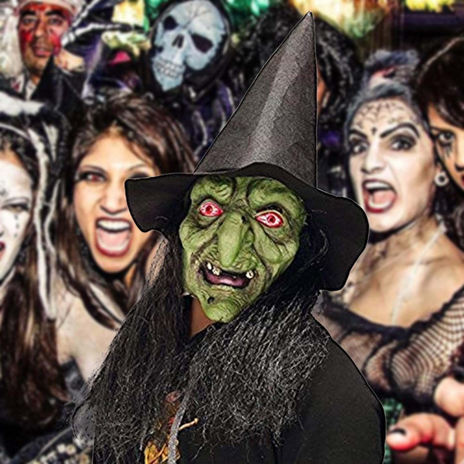 Witch Horror Halloween Face Mask