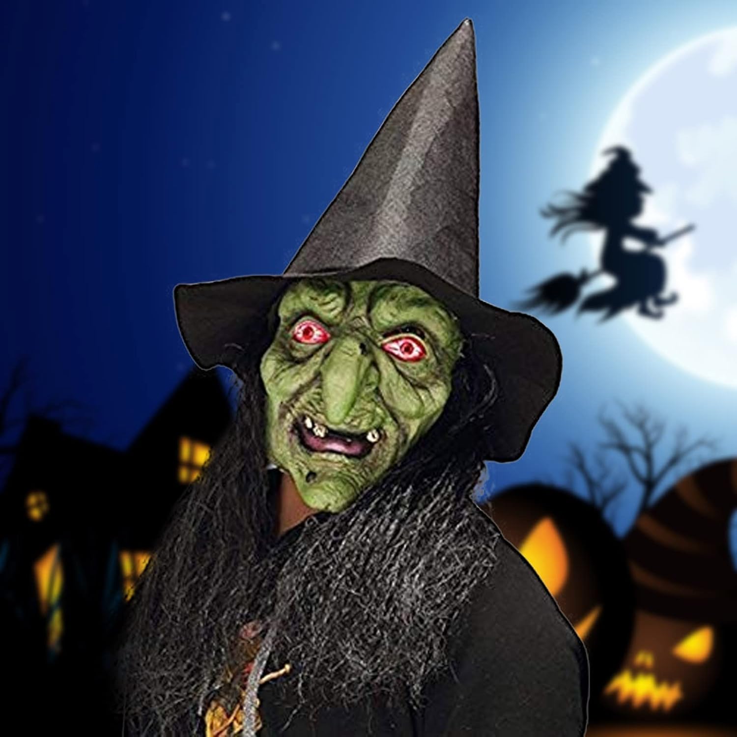 Witch Horror Halloween Face Mask