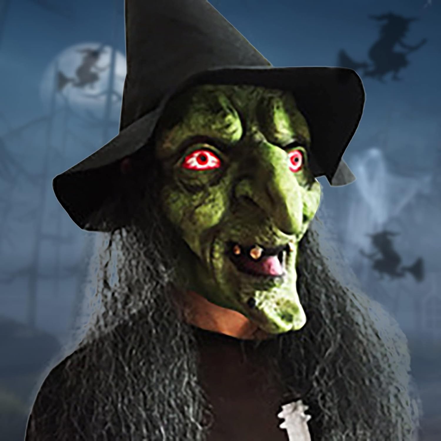 Witch Horror Halloween Face Mask