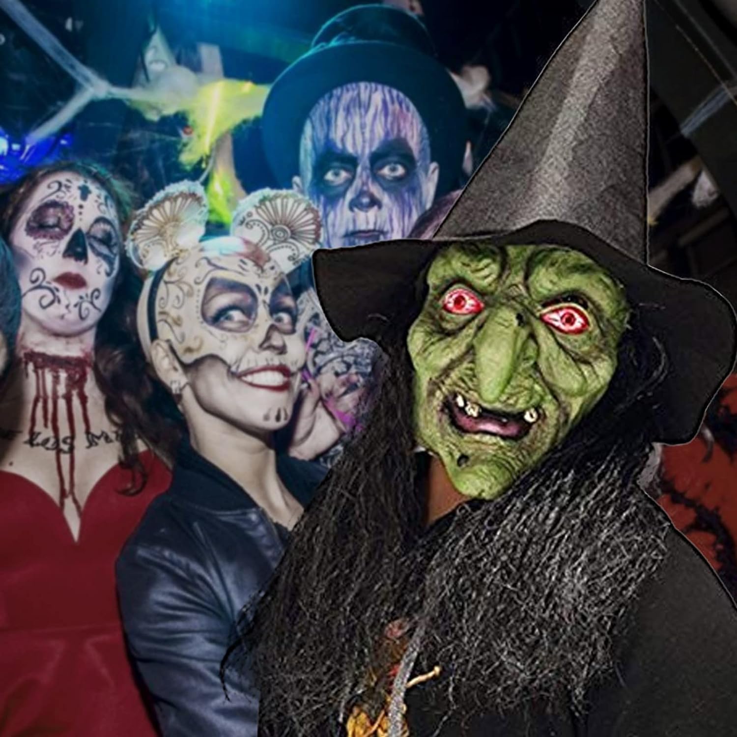 Witch Horror Halloween Face Mask