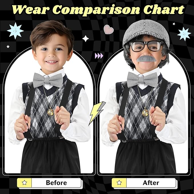 Grandpa Boy 100th day of school costume - Preppy Kids (Grand Bazaar)