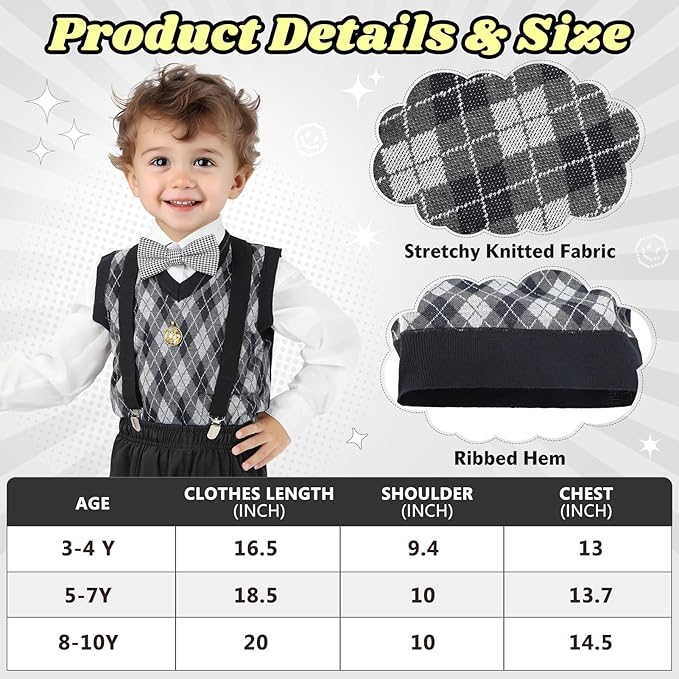 Grandpa Boy 100th day of school costume - Preppy Kids (Grand Bazaar)