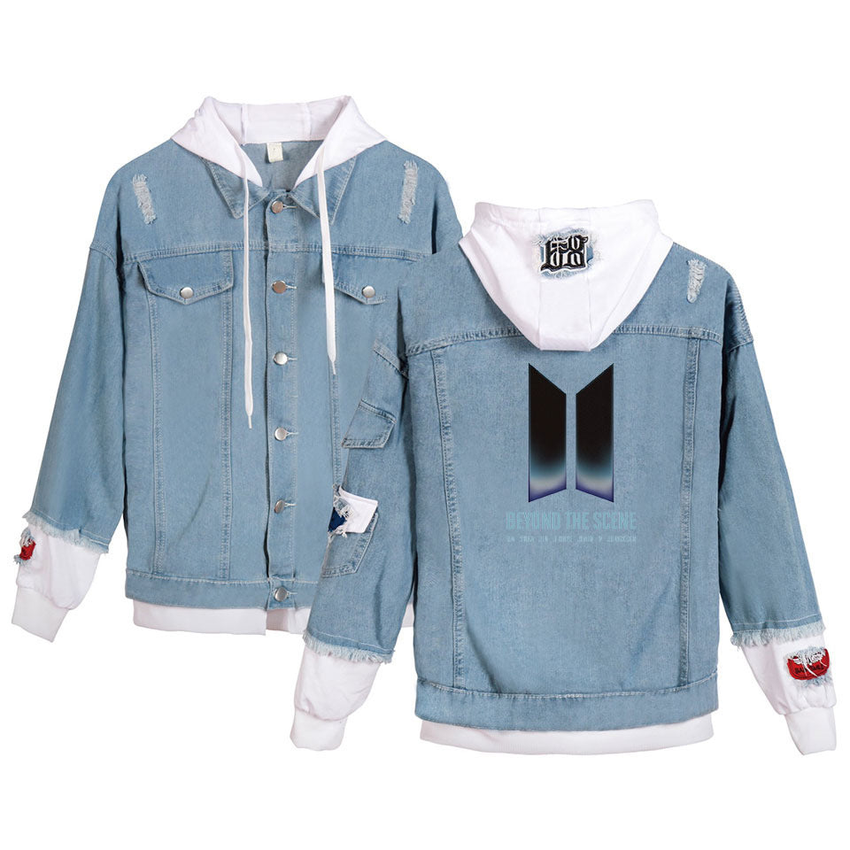 BTS Denim Hoodie - Preppy Kids (Grand Bazaar)