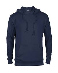Blue Plain Hoodie