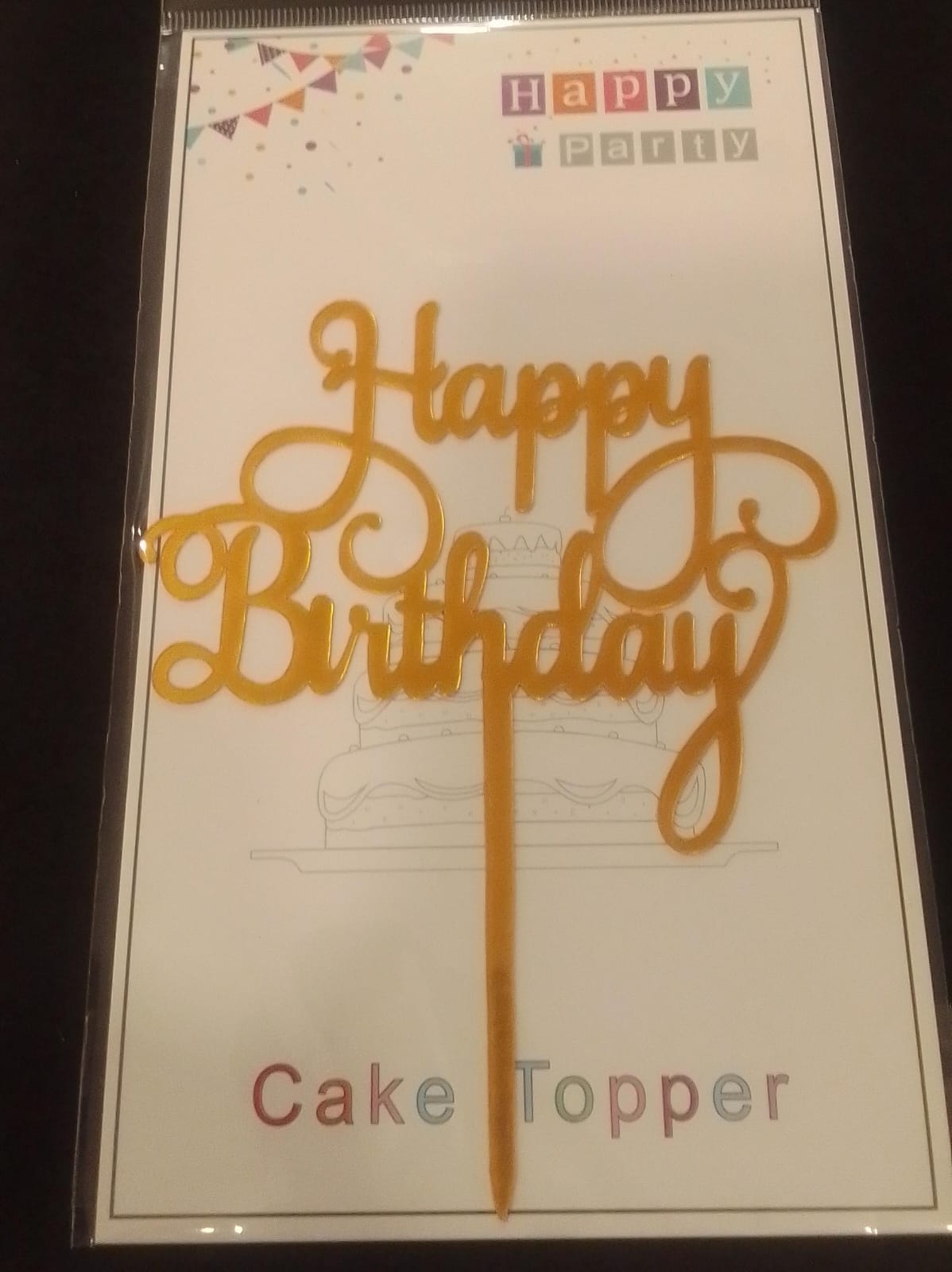 Happy Birthday Cake Topper