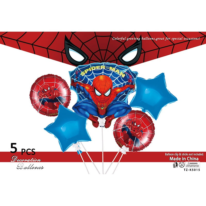 Spiderman 5PC Foil Balloon Set 2 - Preppy Kids (Grand Bazaar)