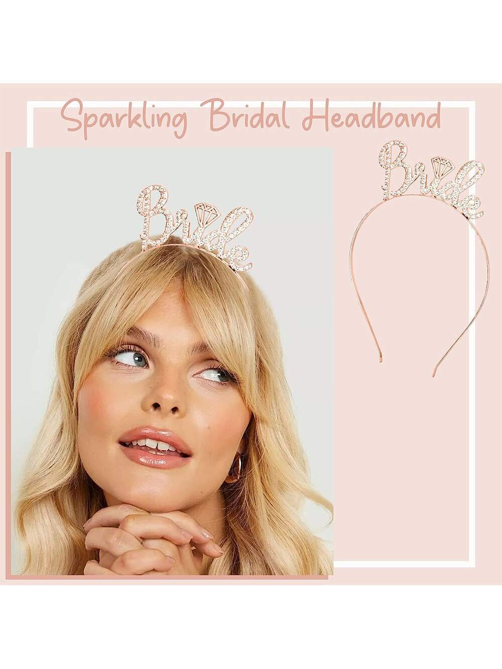 Bridè to Be Decoration Package - Bridal Shower Wedding Veil Team Bride To Be Satin Sash Girl Hen Party Bachelorette Party Decoration Supplies - Preppy Kids (Grand Bazaar)