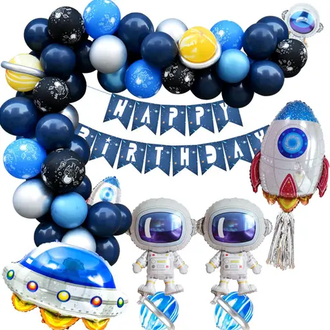Space Man 2nd Party Decoration Package 2nd edition - Preppy Kids (Grand Bazaar)