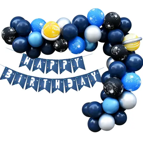 Space Man 2nd Party Decoration Package 2nd edition - Preppy Kids (Grand Bazaar)