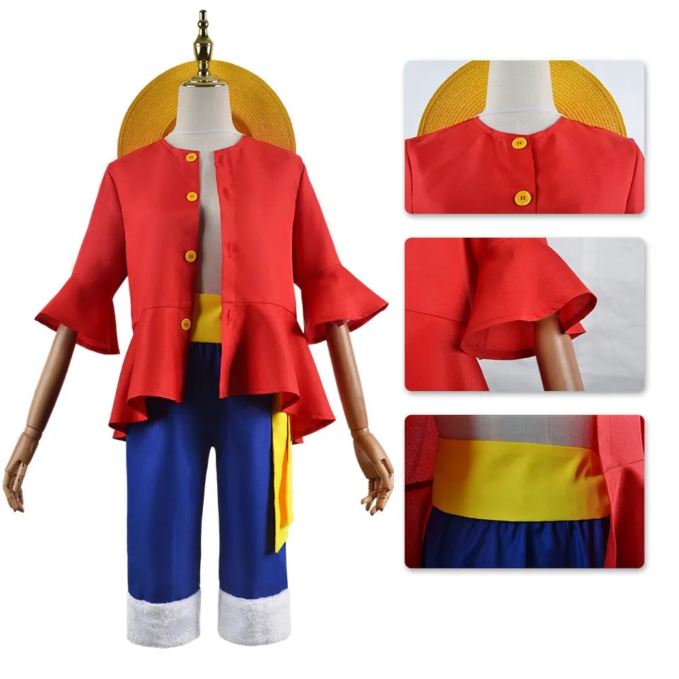 Luffy One Piece Anime Costume - Preppy Kids (Grand Bazaar)