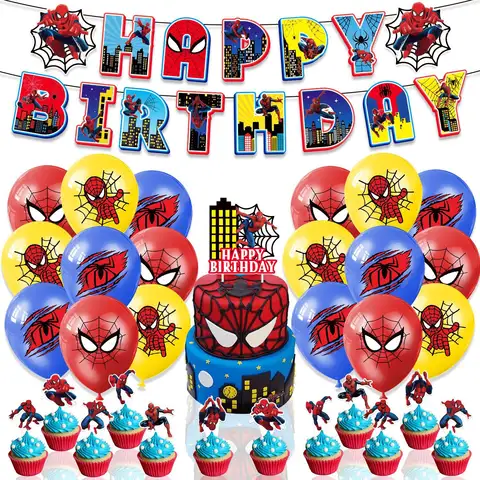 Spiderman Party Decoration Package