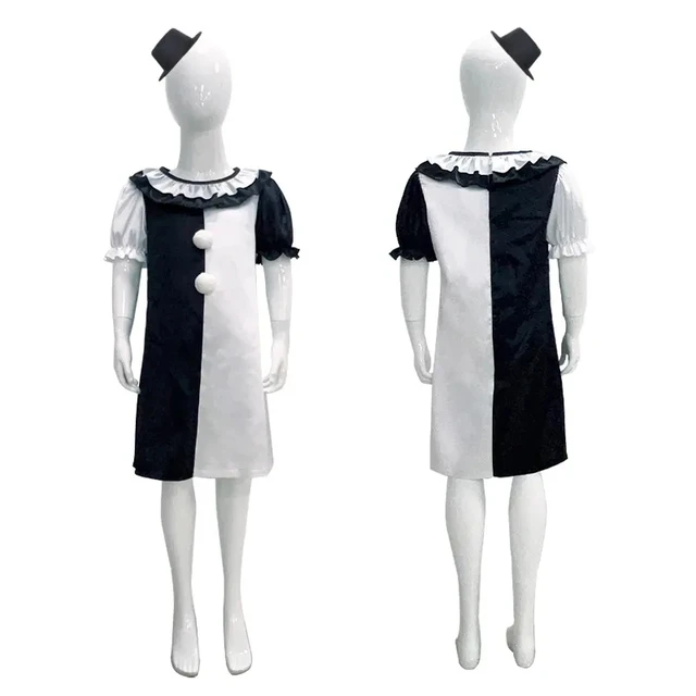 Art Clown Kids Girls Clown Costume