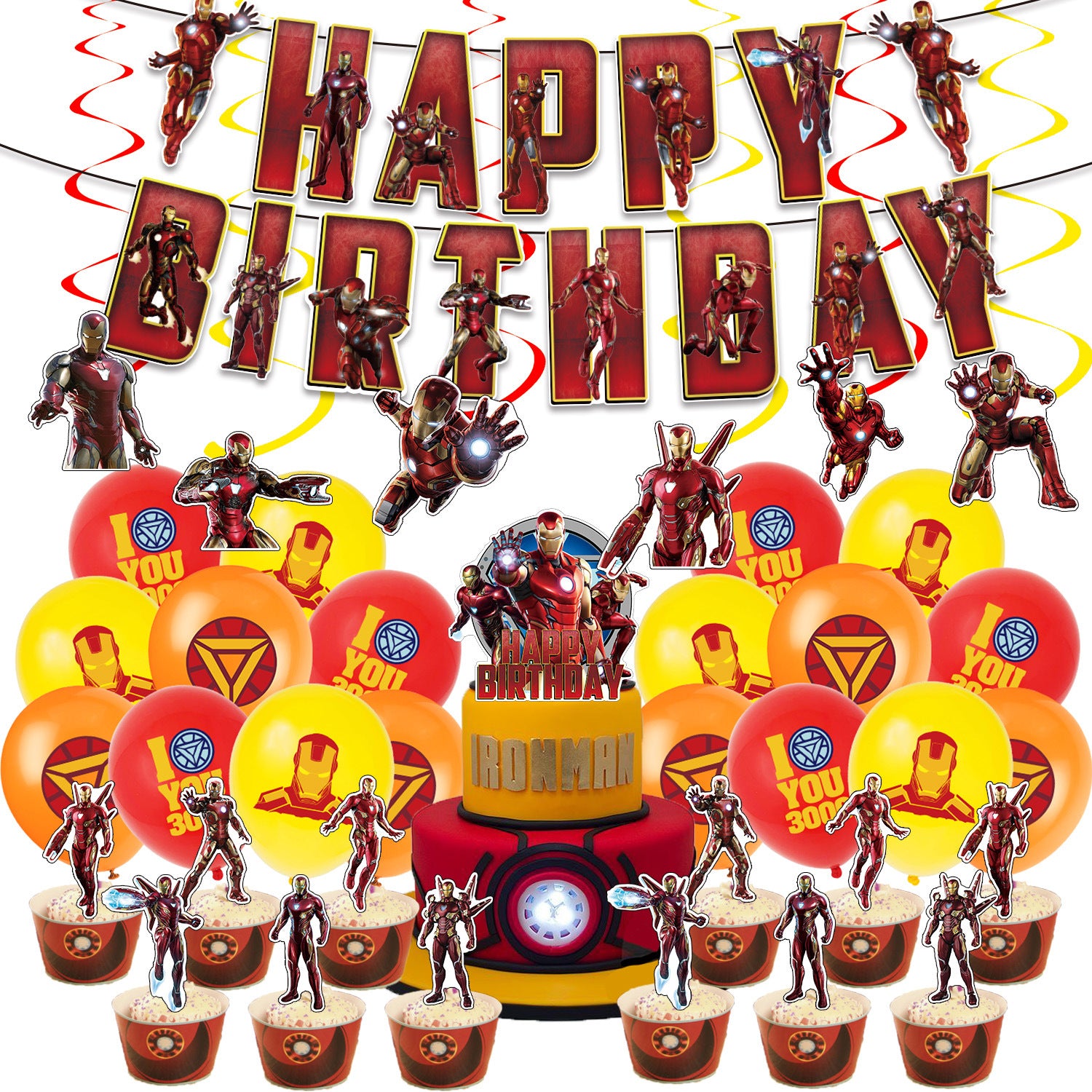 Iron Man Party Decorations - Preppy Kids (Grand Bazaar)