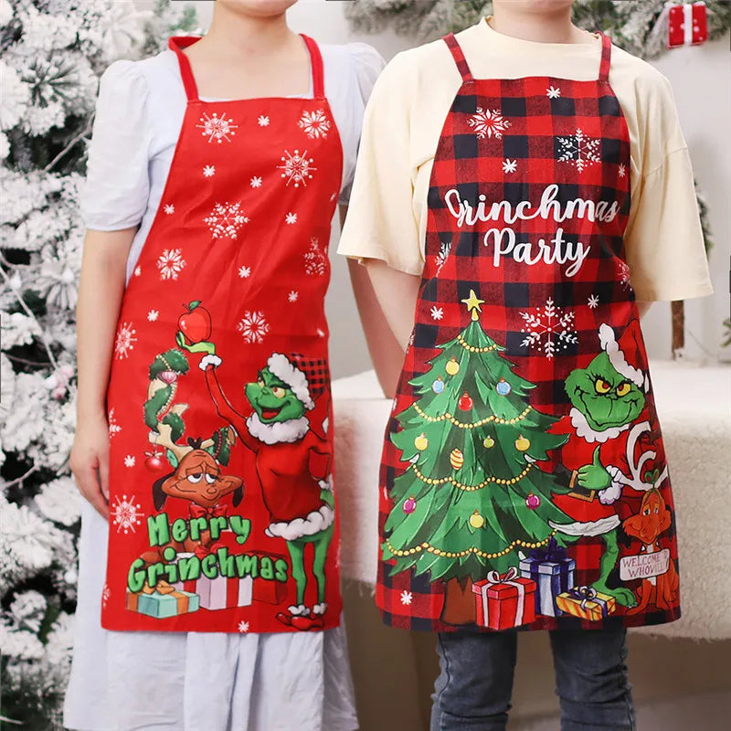 Christmas Dining Room Decoration Christmas Elf Sleeveless Apron - Preppy Kids (Grand Bazaar)