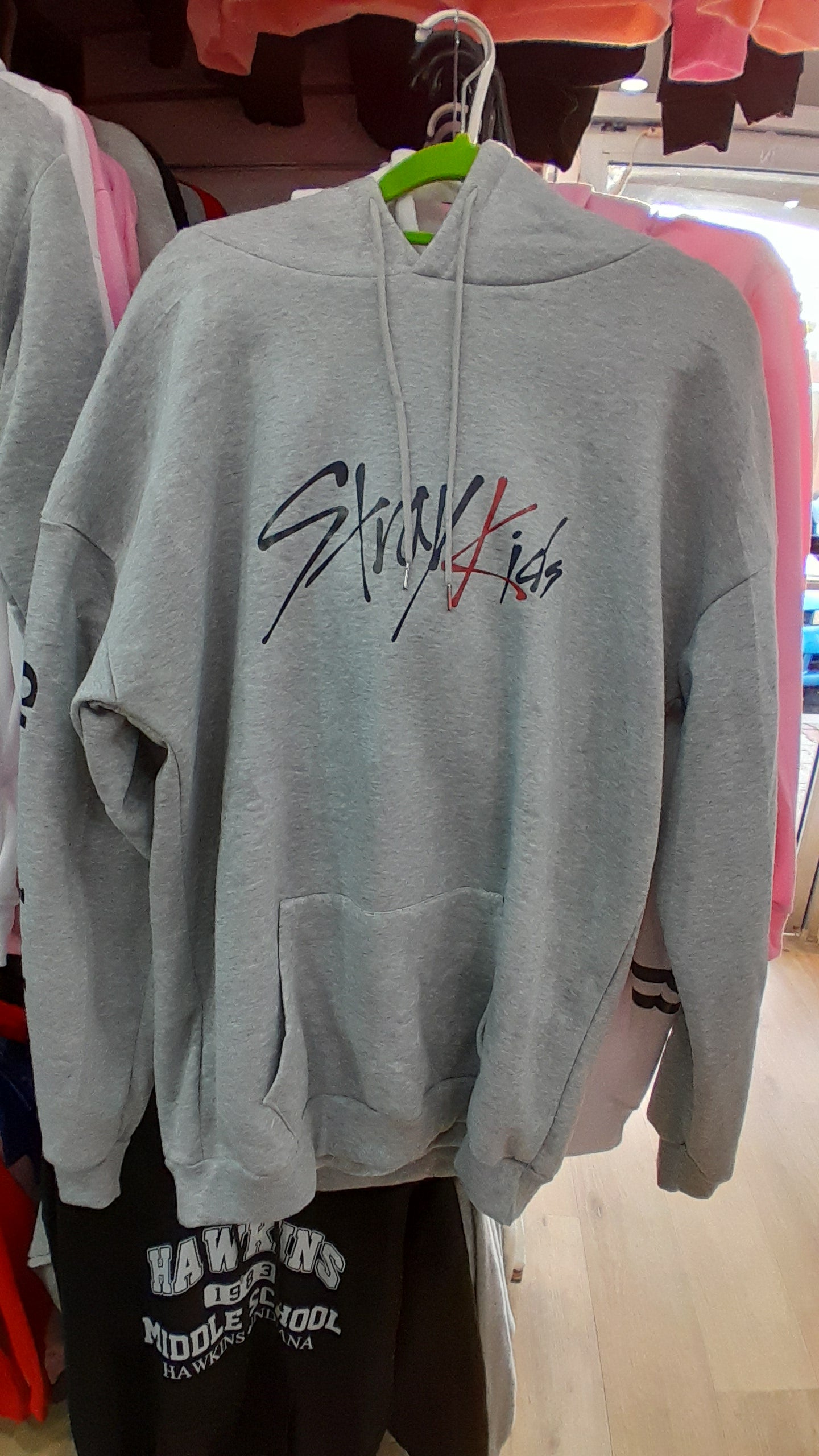 Fault - Stray Kids Grey Hoodie (upside down back print 2XL size - Preppy Kids (Grand Bazaar)