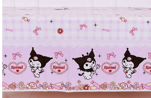 Sanrio Kuromi Party Tablecloth - Preppy Kids (Grand Bazaar)