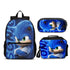 Sonic Fury Edition backpack set (3PC) USB Cable included & port (Front zipper , upgraded lunch bag) No. 4 bookbag - Preppy Kids (Grand Bazaar)