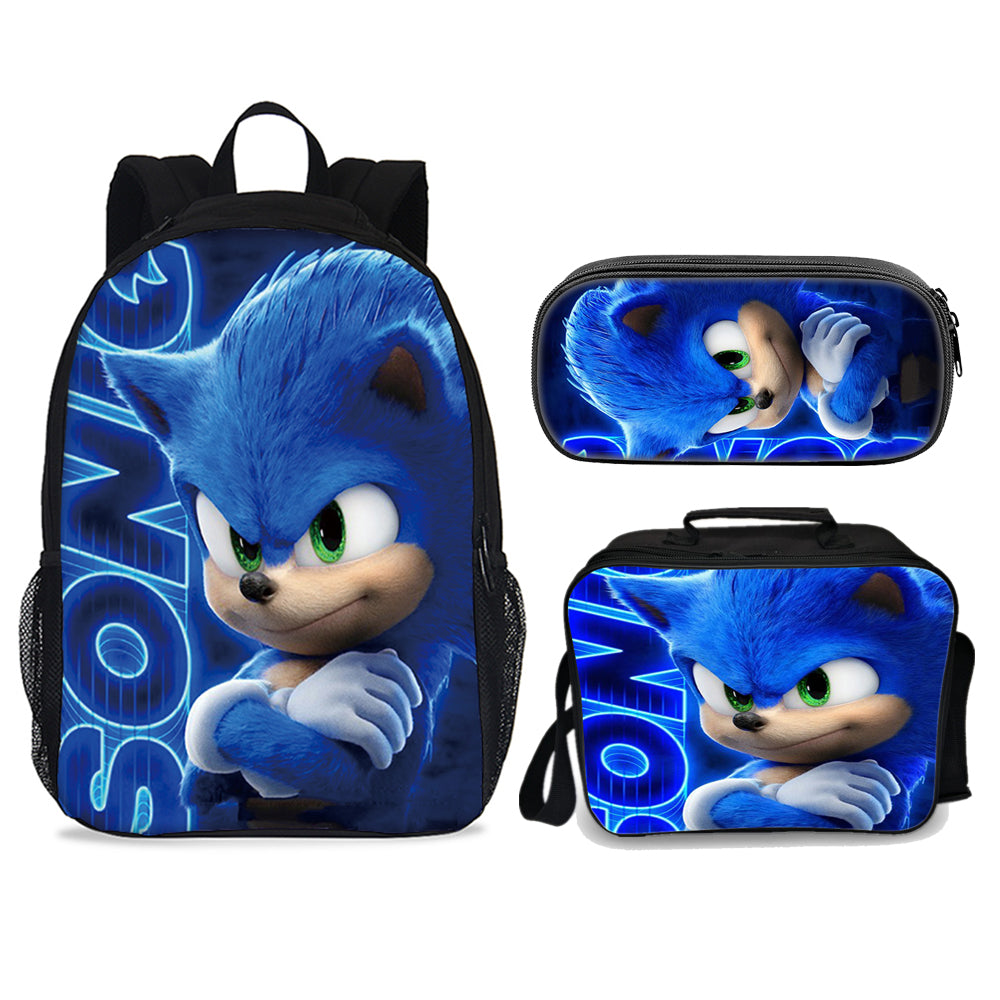 Sonic Fury Ultimate Edition set (3PC) (2 compartment) No. 3 backpack set - Preppy Kids (Grand Bazaar)