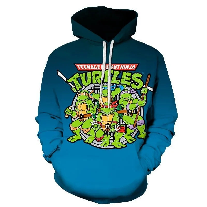 Ninja Turtles (Blue) Zipper Hoodie - Preppy Kids (Grand Bazaar)