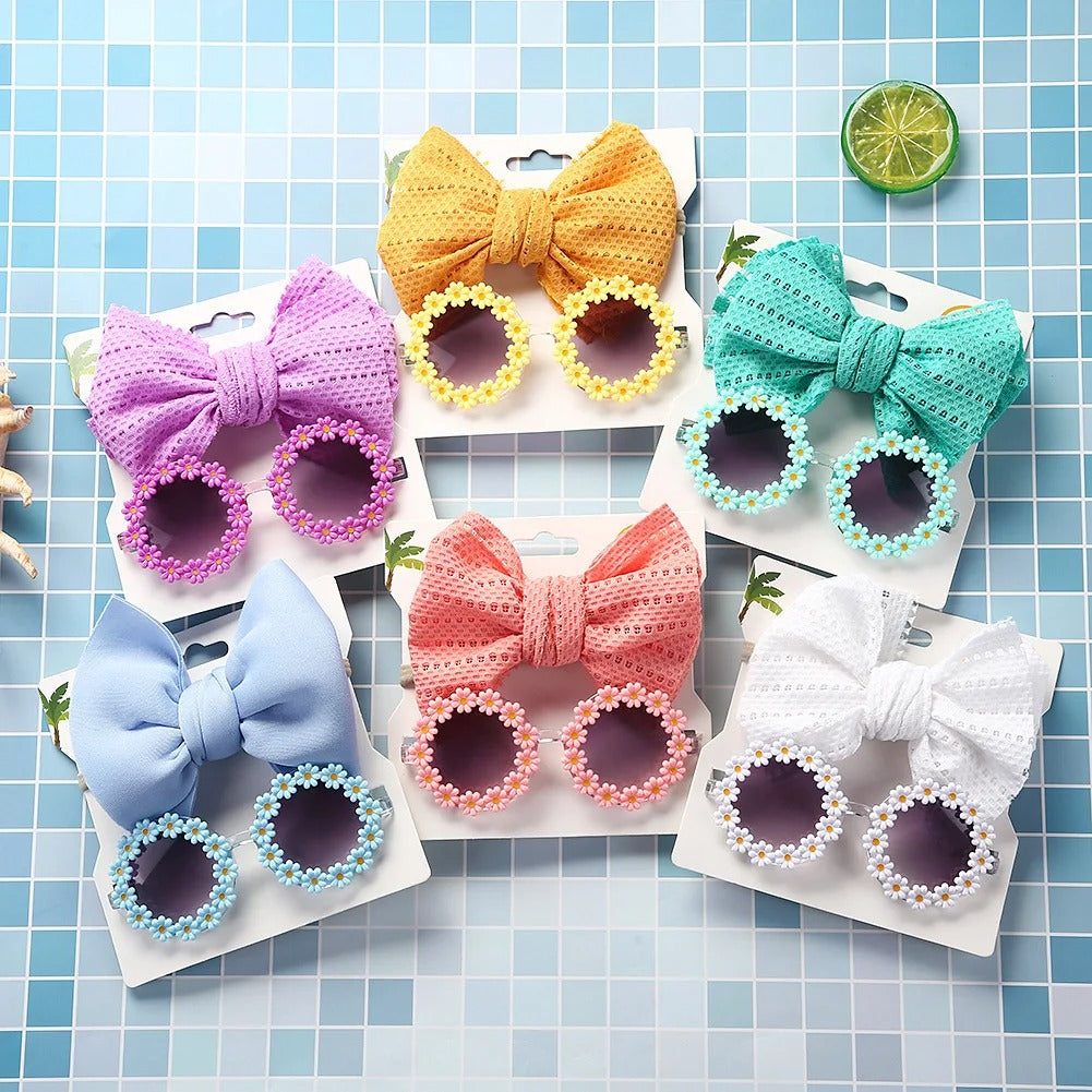 Cute Toddler Shades & Bow - Preppy Kids (Grand Bazaar)