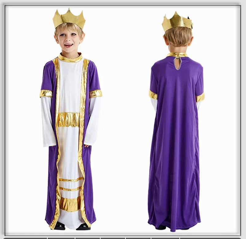 Purple King 3 Wise Men Kids Costume (Large) wiseman - Preppy Kids (Grand Bazaar)