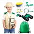 Kidz Xplore Outdoor Explorer Set - Bug Catching Kit Nature Exploration Children Outdoor Games Mini Binoculars Kids, Compass, Whistle, Magnifying Glass Safari career - Preppy Kids (Grand Bazaar)