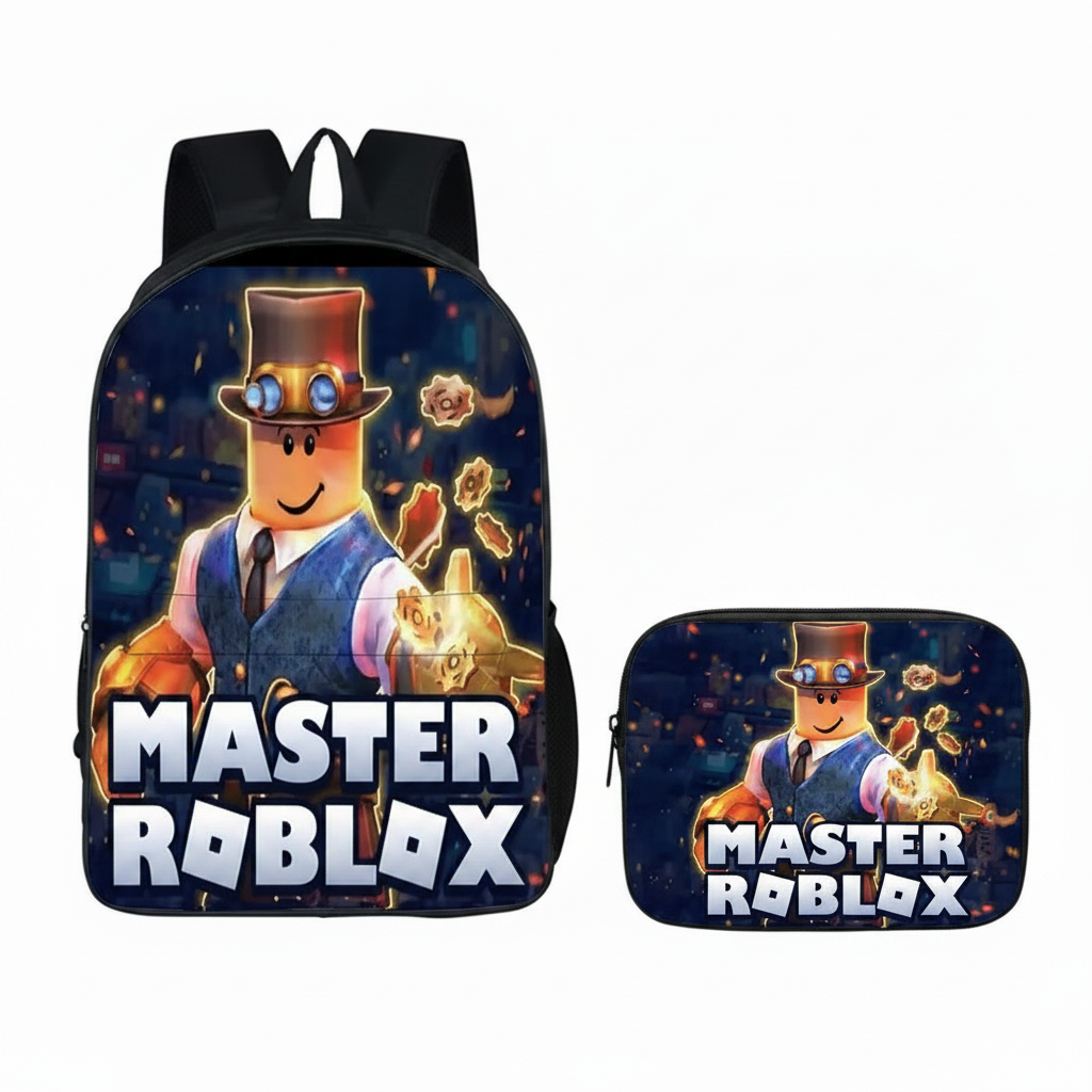 Master Roblox Ultimate Edition bag and lunch bag set (2PC) (2 compartment)