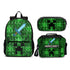 Minecraft Creeper SWORD set (3PC) (Front zipper , upgraded lunch bag) No. 4 - Preppy Kids (Grand Bazaar)