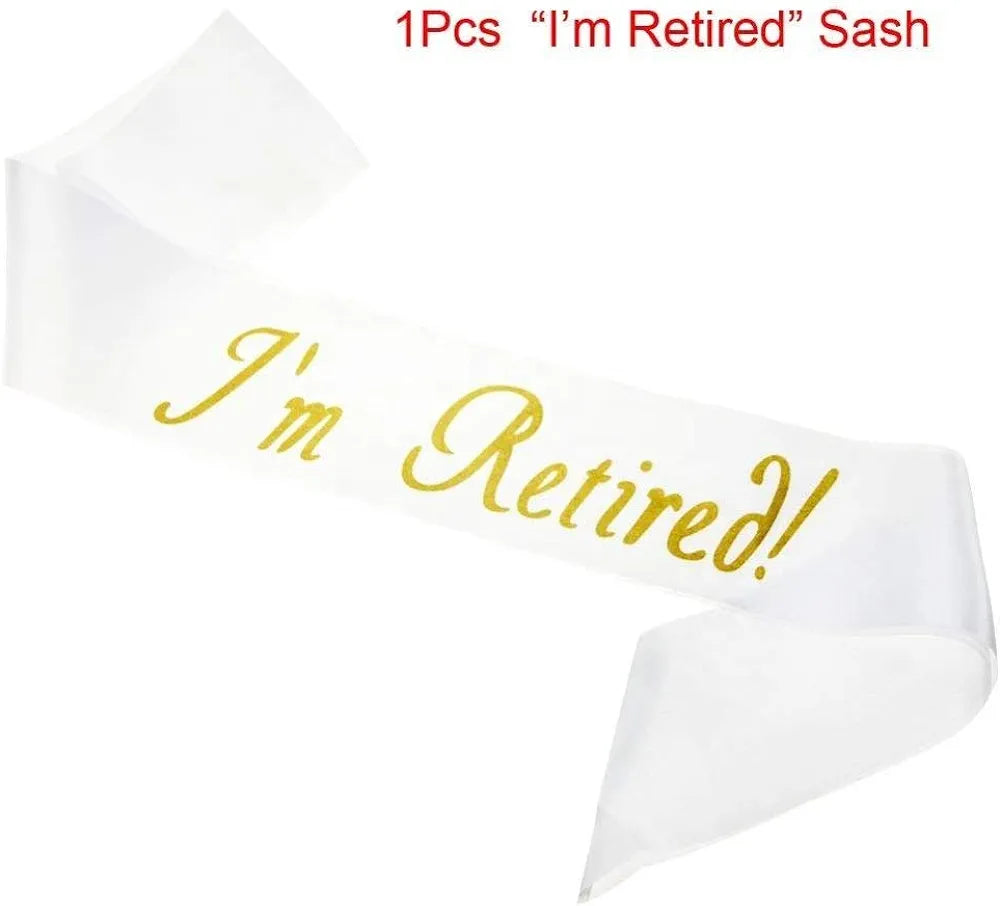 Happy Retirement package with sash , swirls - Preppy Kids (Grand Bazaar)