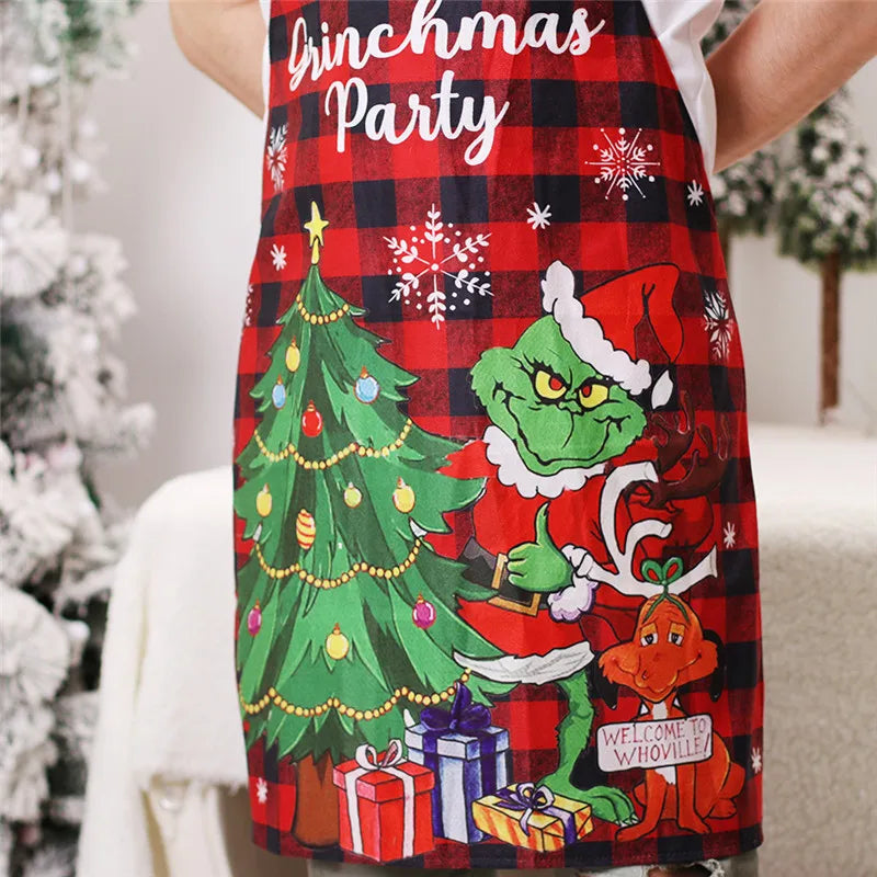 Christmas Dining Room Decoration Christmas Elf Sleeveless Apron - Preppy Kids (Grand Bazaar)