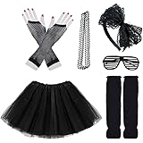 80s Black Outfit One Size - Preppy Kids (Grand Bazaar)
