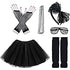 80s Black Outfit One Size - Preppy Kids (Grand Bazaar)