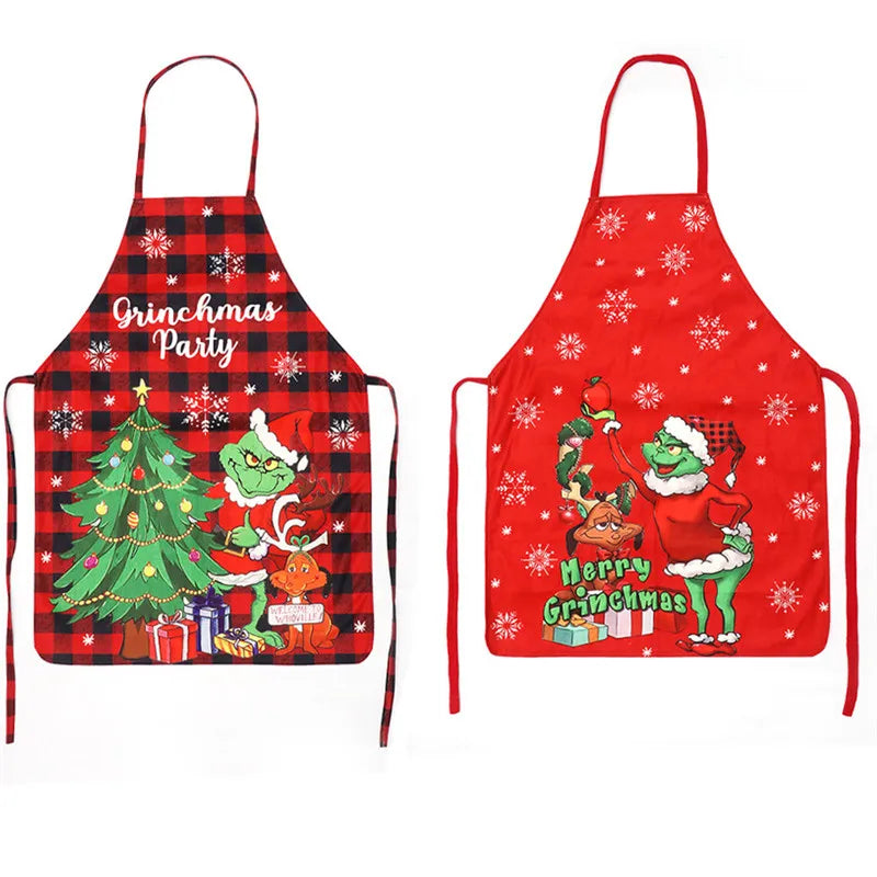 Christmas Dining Room Decoration Christmas Elf Sleeveless Apron - Preppy Kids (Grand Bazaar)