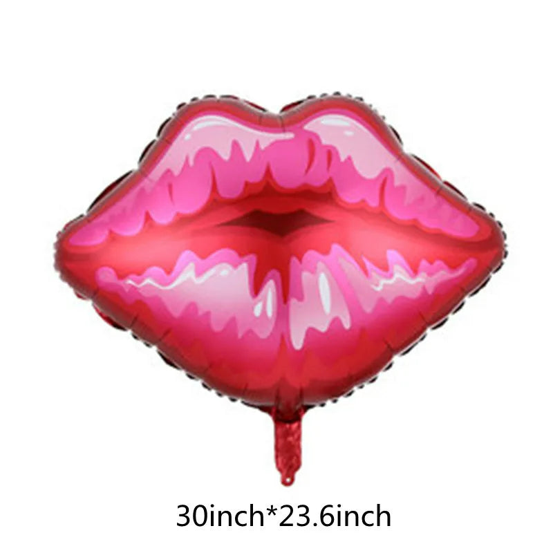 Barbie Lips Foil Balloon (30 " x 23.6") - Preppy Kids (Grand Bazaar)
