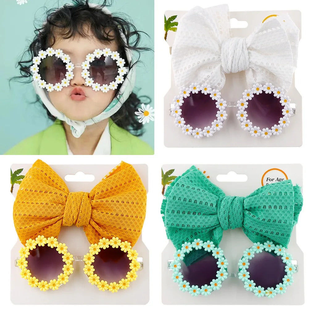 Cute Toddler Shades & Bow - Preppy Kids (Grand Bazaar)