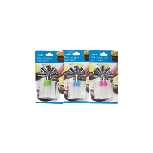 6pc icing Tip set - Preppy Kids (Grand Bazaar)