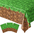 Minecraft 84"x54" Reusable Table Cover Green/Brown - Preppy Kids (Grand Bazaar)