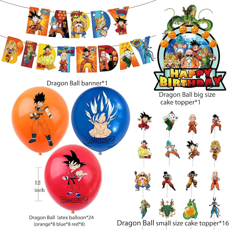 Dragon Ball Z 3rd edition Goku Party Decorations Package - Preppy Kids (Grand Bazaar)