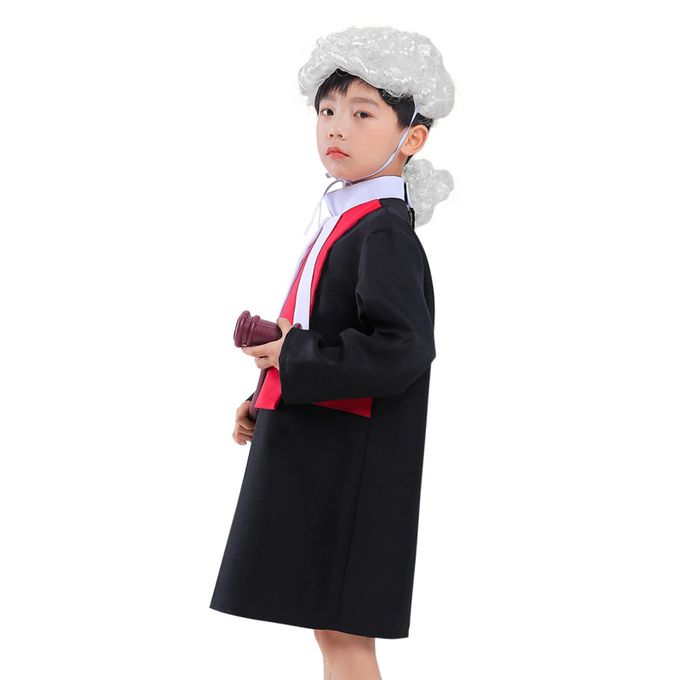 Judge Kids Costume Role Play Set Dress Up Clothes For 3-8 Years Judge Suit lawyer - Preppy Kids (Grand Bazaar)