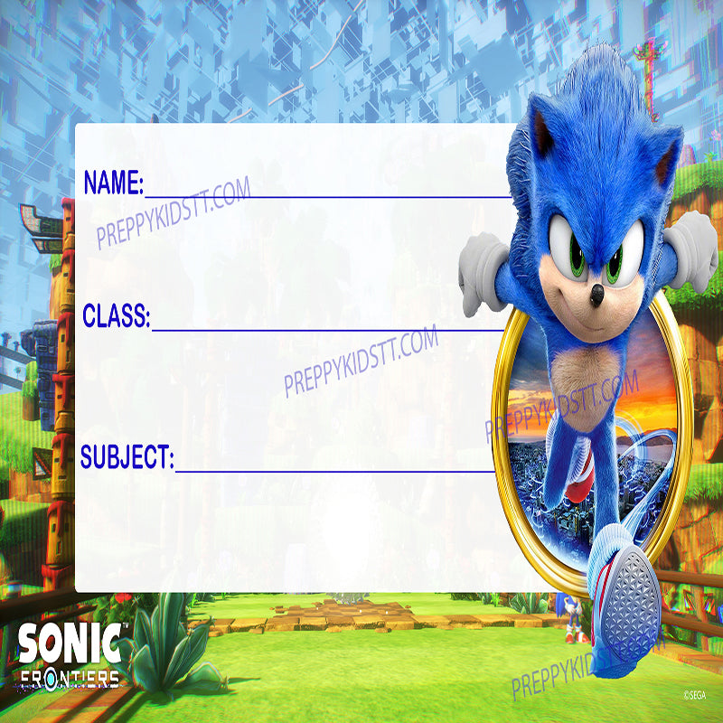 Sonic Ring School Labels (Waterproof)