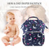 Le Queen Unicorn Bucket Mummy Baby Bucket Bag (Blue) - Preppy Kids (Grand Bazaar)