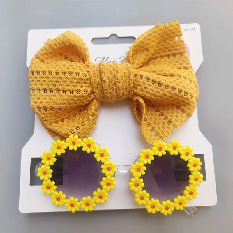 Cute Toddler Shades & Bow - Preppy Kids (Grand Bazaar)