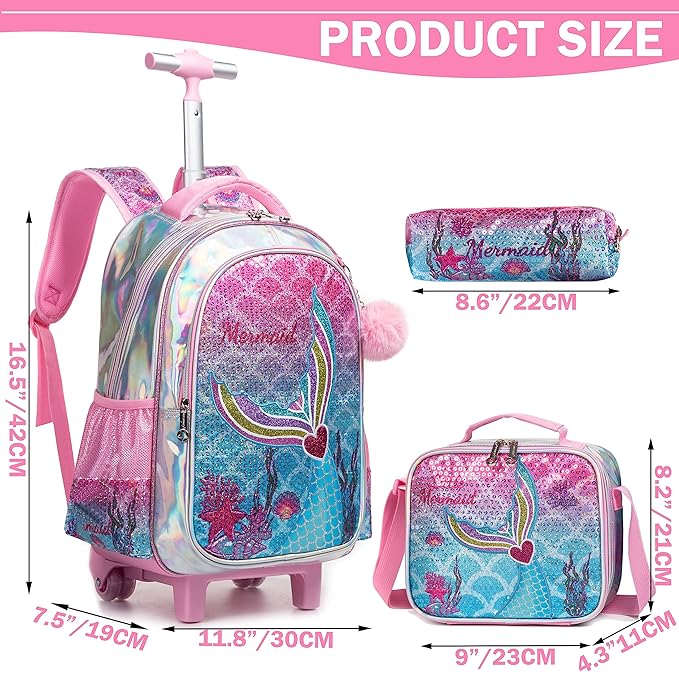 Little Mermaid Purple Fusion Trolley Bag