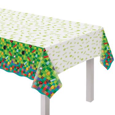 Pixel Party Plastic Table Cover, 54in x 96in - Preppy Kids (Grand Bazaar)