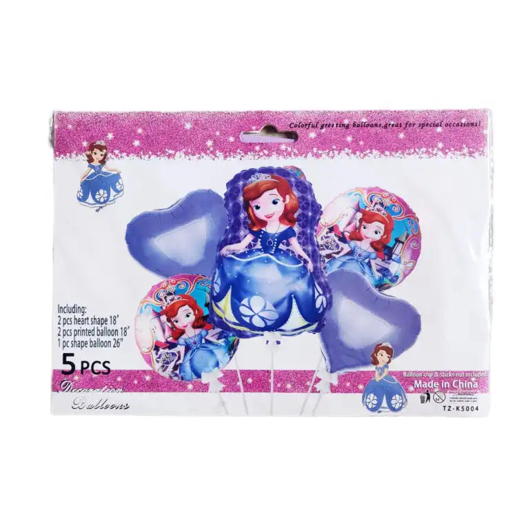 Sofia 5PC Foil Balloon - Preppy Kids (Grand Bazaar)